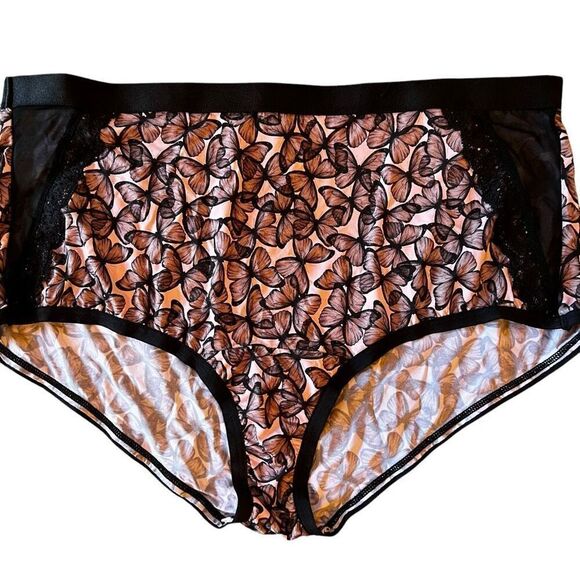 Torrid Curve 40D Perfect T-Shirt Bra & L Second Skin Panty Set Pink Butterfly - Picture 2 of 9